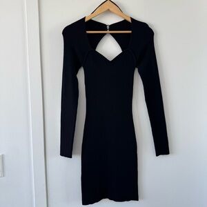 & Other Stories Sweetheart Neckline Knitted Dress